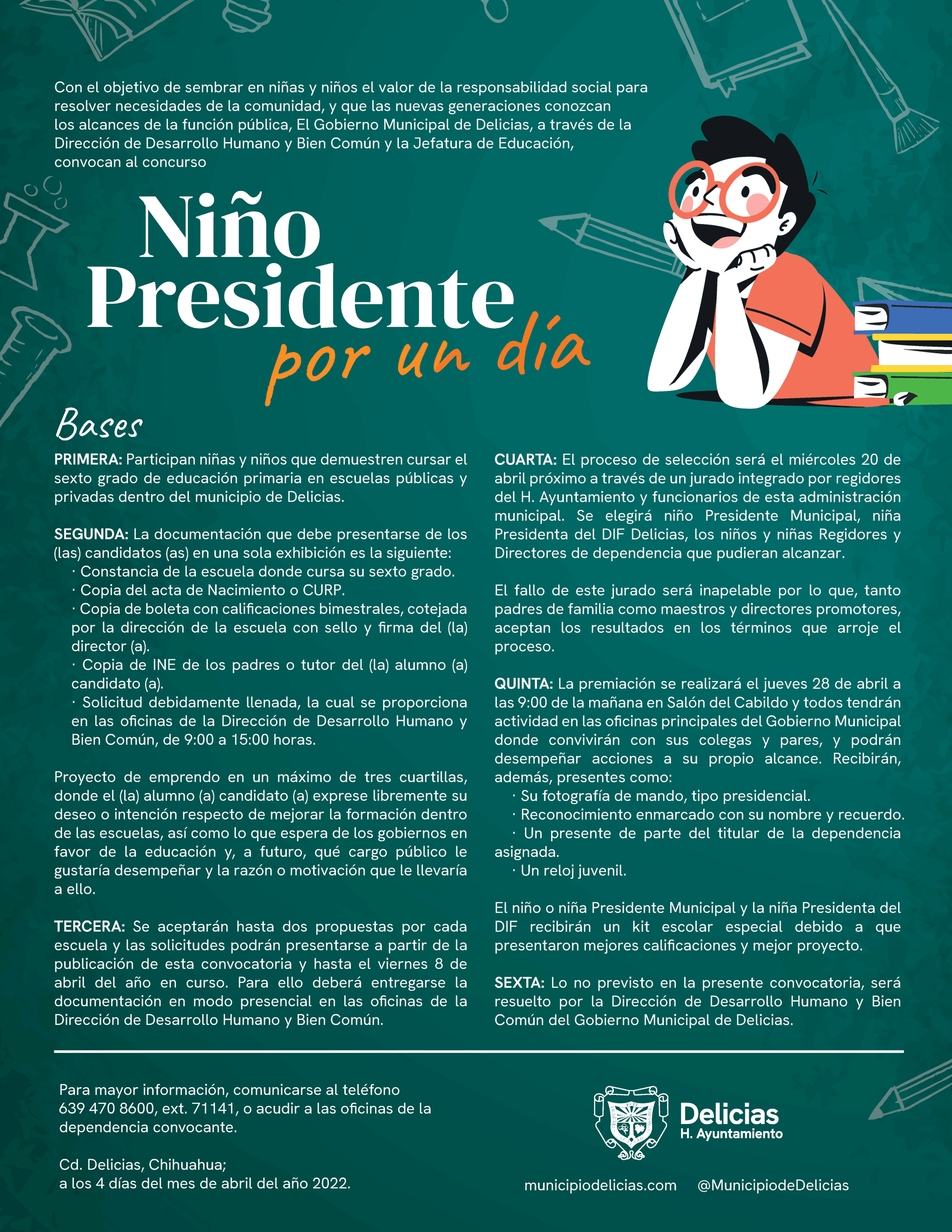 Niño Presidente Por Un Día Convocatoria