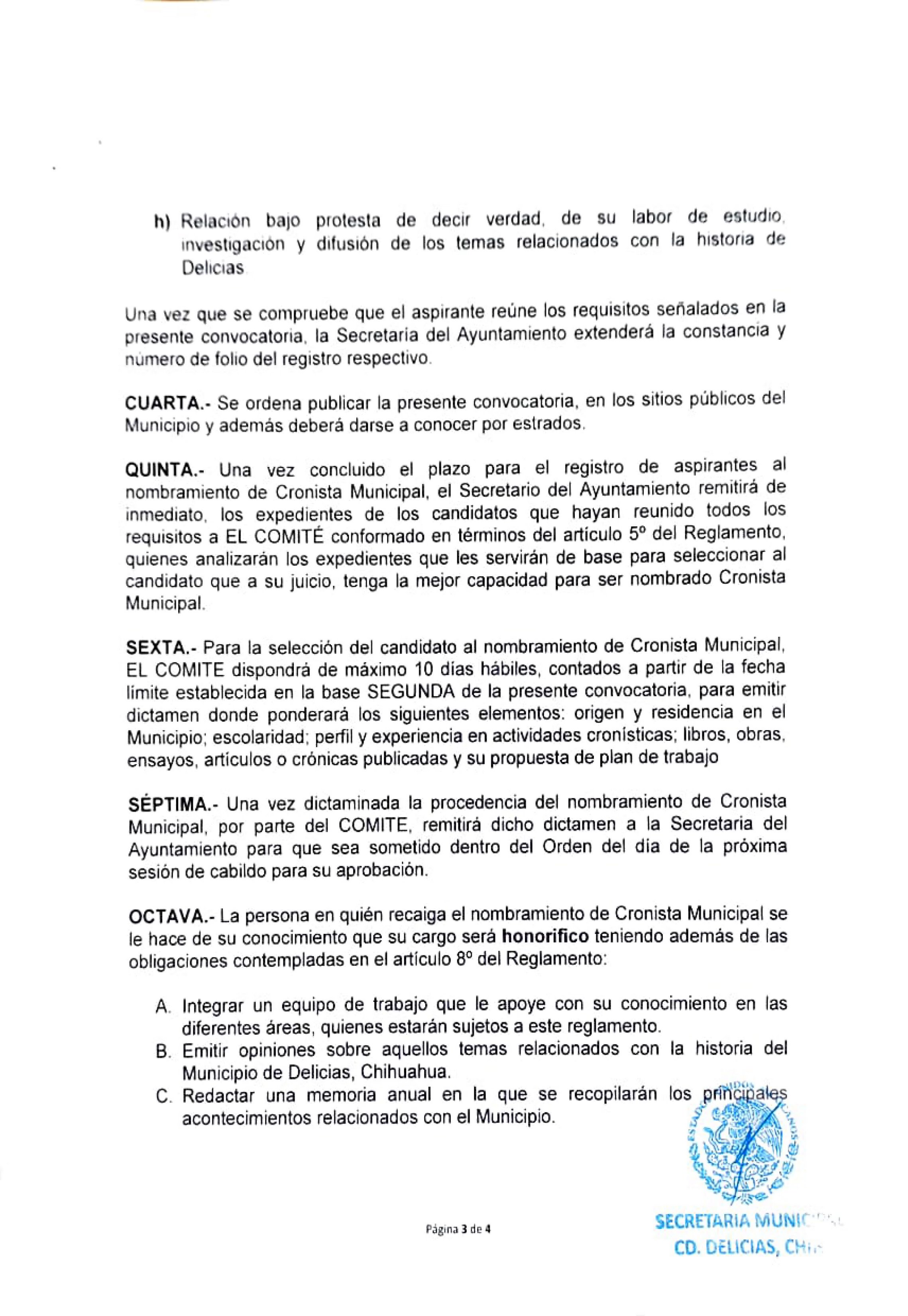convocatoria del cronista página 3