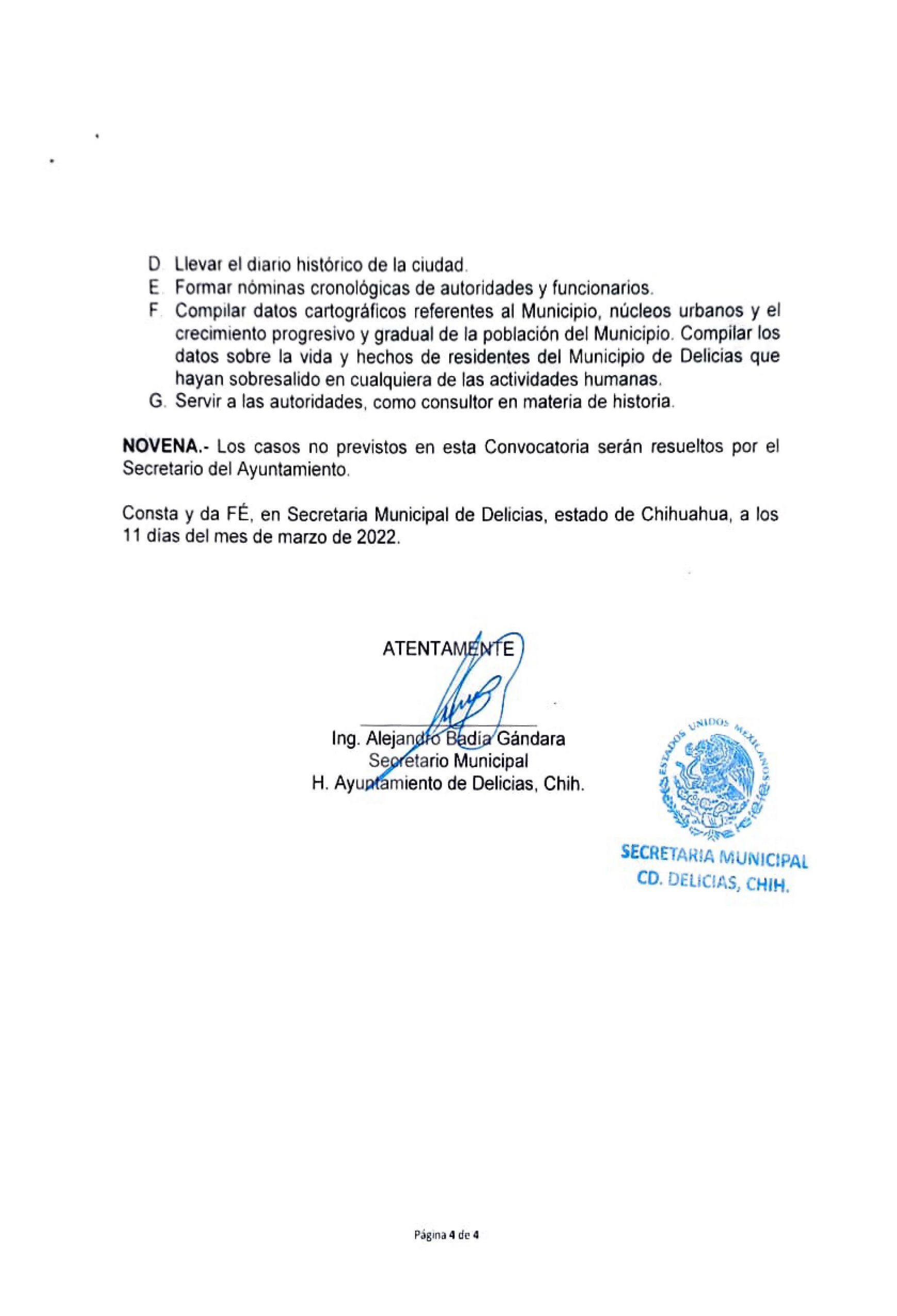 convocatoria del cronista página 4