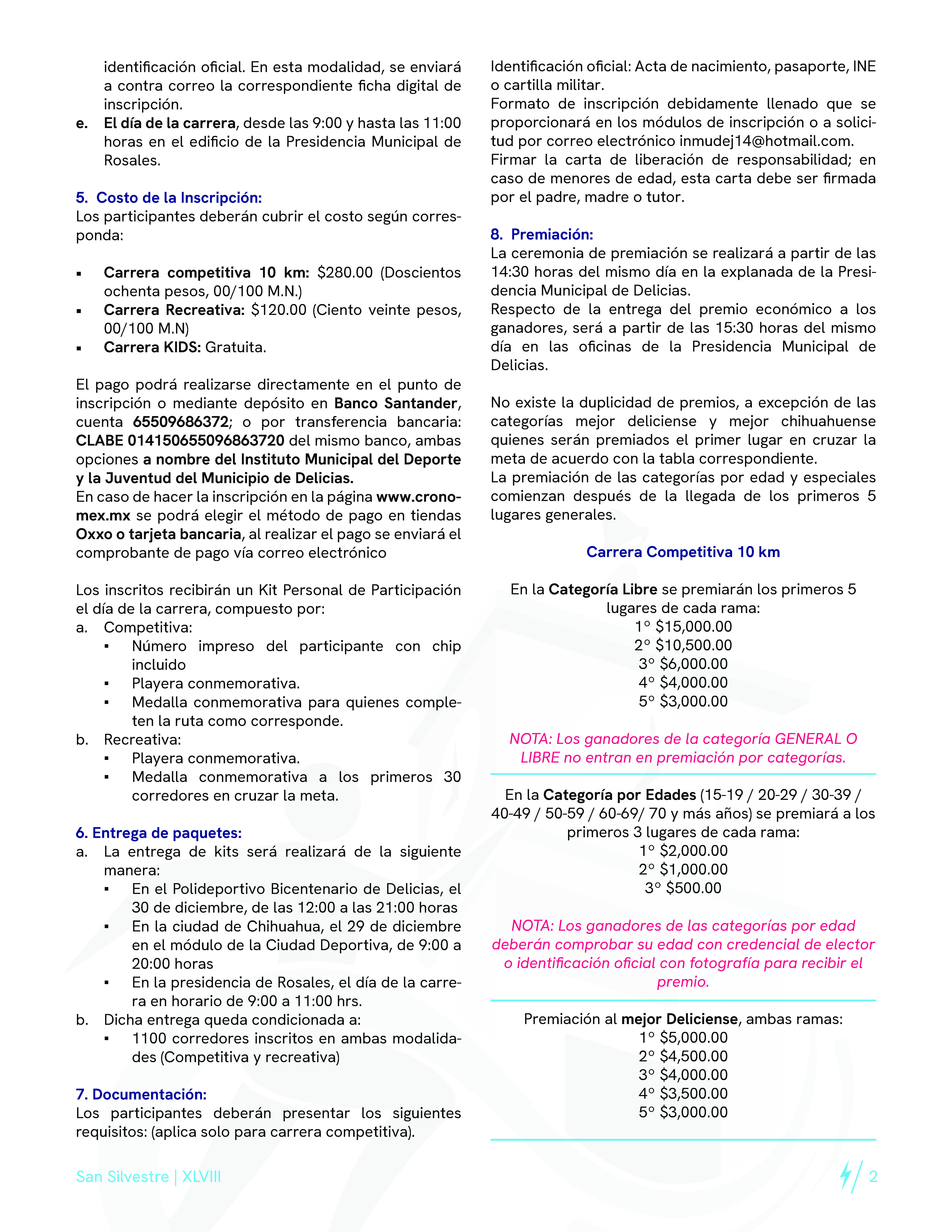 Convocatoria   San Silvestre 2023 Página 2