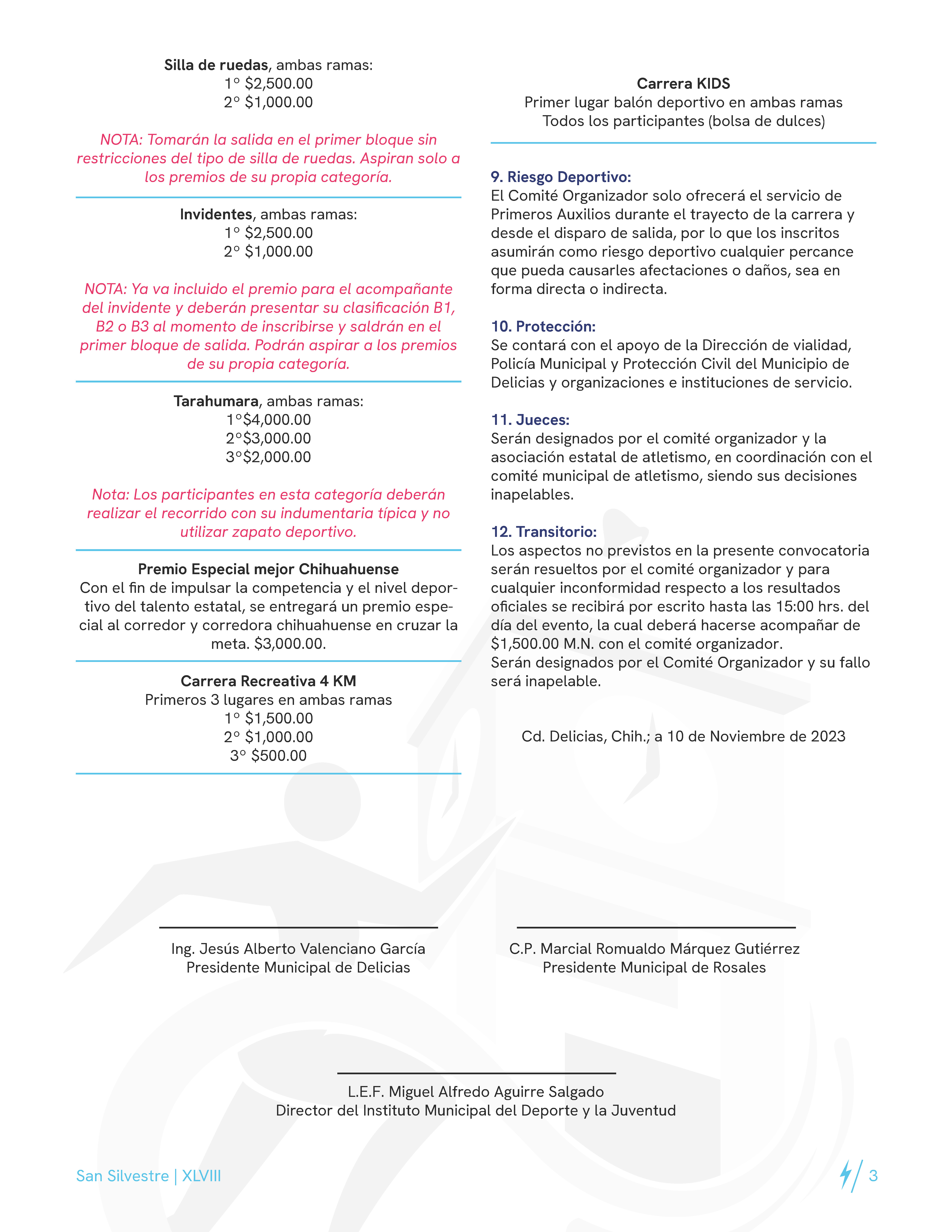 Convocatoria   San Silvestre 2023 Página 3