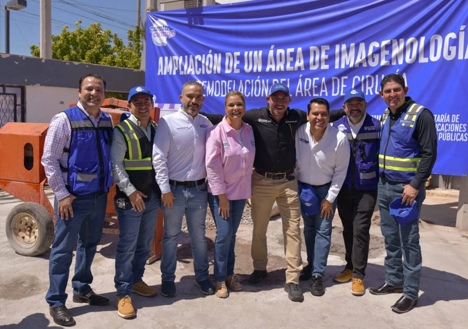 Supervisan Maru Campos y Jesús Valenciano ampliación del Hospital Regional de Delicias