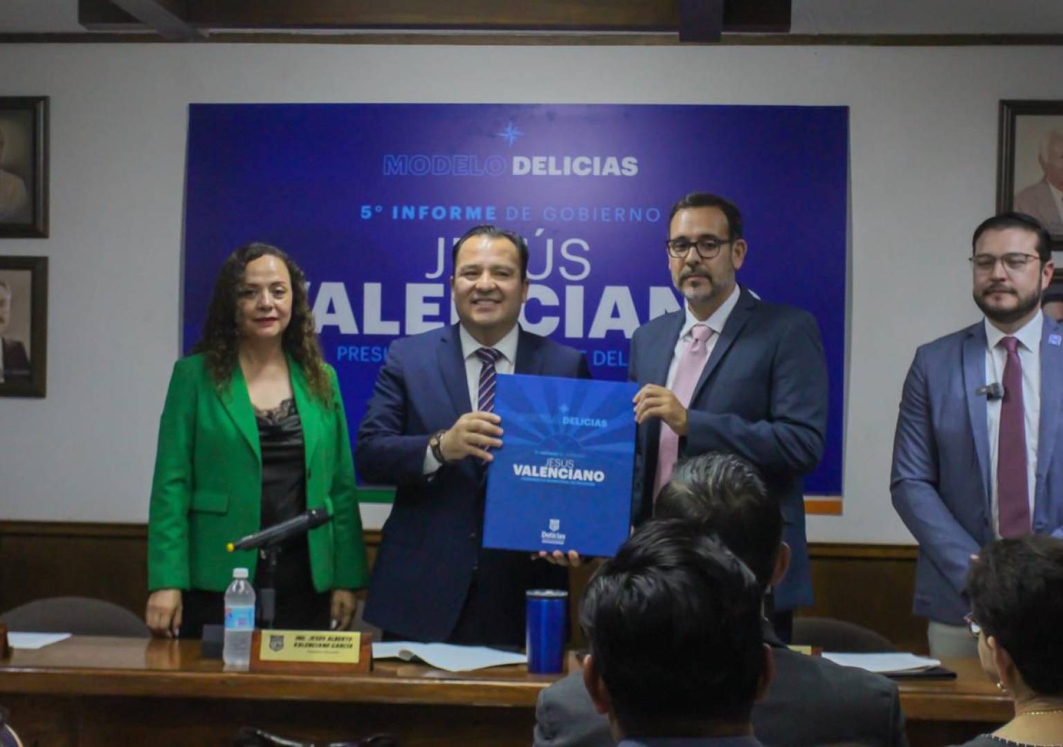 Entrega Jesús Valenciano Informe de Gobierno con obras, seguridad y desarrollo para Delicias
